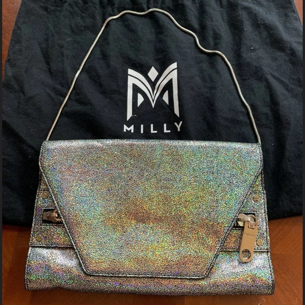 Milly clutch iridescent
